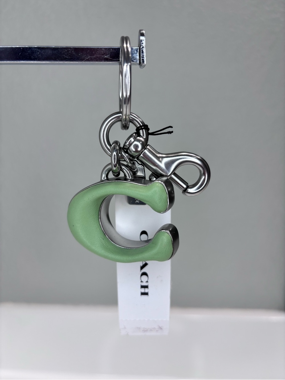 Coach 'C' Bag Charm Key Chain